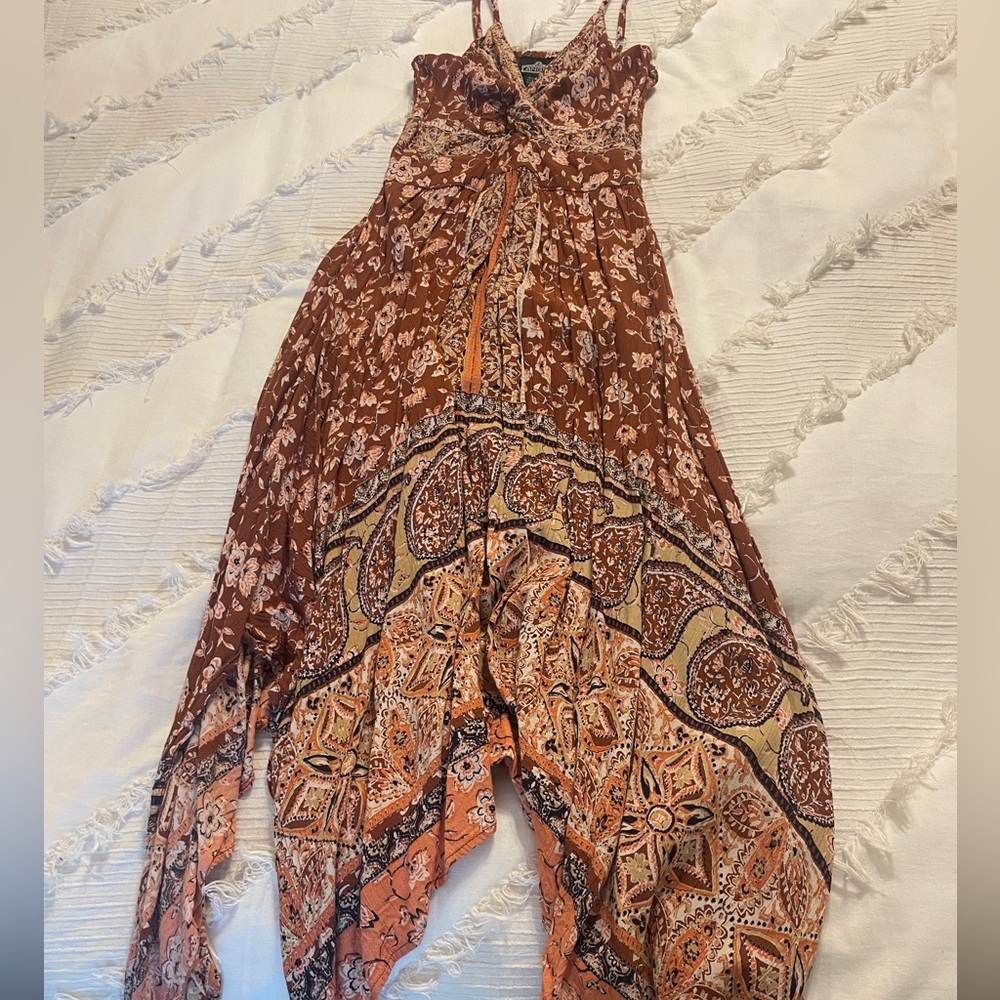 Angie Brown Paisley Print Maxi Dress - Picture 3 of 5